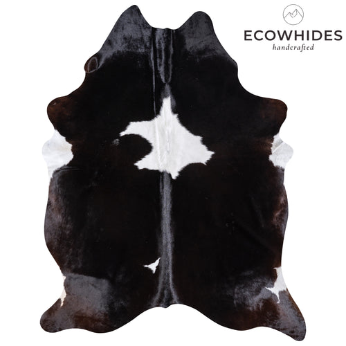 Brazilian Black and White Cowhide Rug Size 8'2" L x 6'3" W 5954