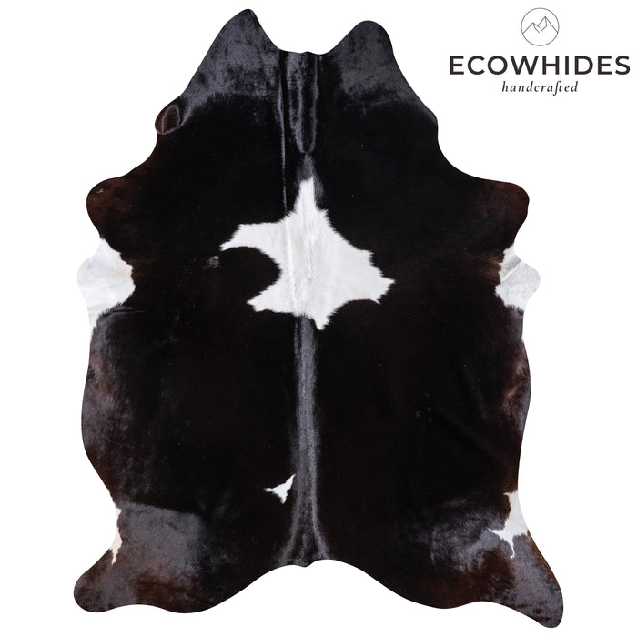 Brazilian Black and White Cowhide Rug Size 8'2" L x 6'3" W 5954