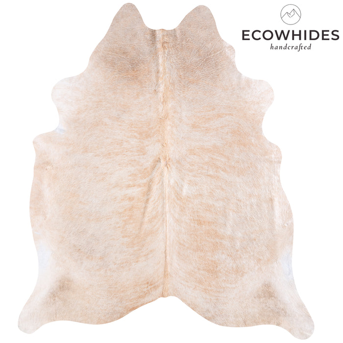 Brazilian Beige Cowhide Rug Size 7'10" L x 6'9" W 5957