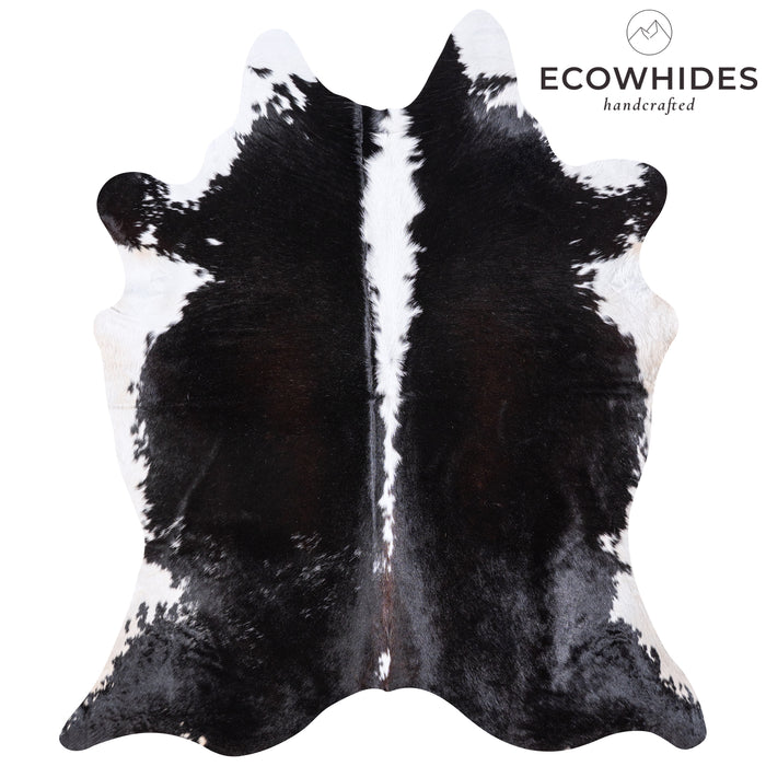 Brazilian Black and White Cowhide Rug Size 7'10" L x 6'10" W 5983