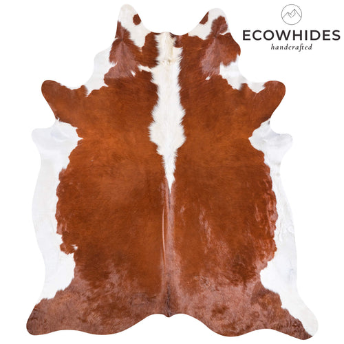Brazilian Hereford Cowhide Rug Size 7'10" L x 6'7" W 6703