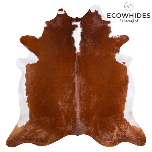 Brazilian Hereford Cowhide Rug Size 7'7" L x 7'3" W 6724