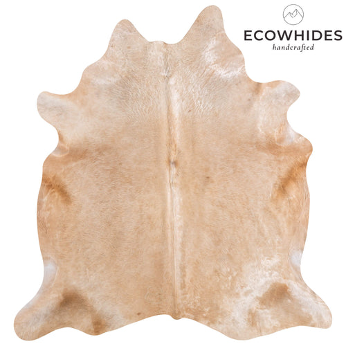 Brazilian Beige Cowhide Rug Size 7'8" L x 7'3" W 6844