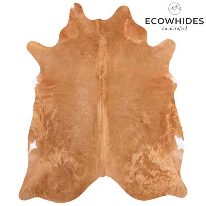 Brazilian Beige Cowhide Rug Size 7'4" L x 6'3" W 6847