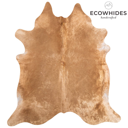 Brazilian Beige Cowhide Rug Size 7'11" L x 7'2" W 6851