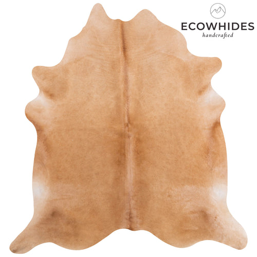 Brazilian Beige Cowhide Rug Size 6'9" L x 6'4" W 6855