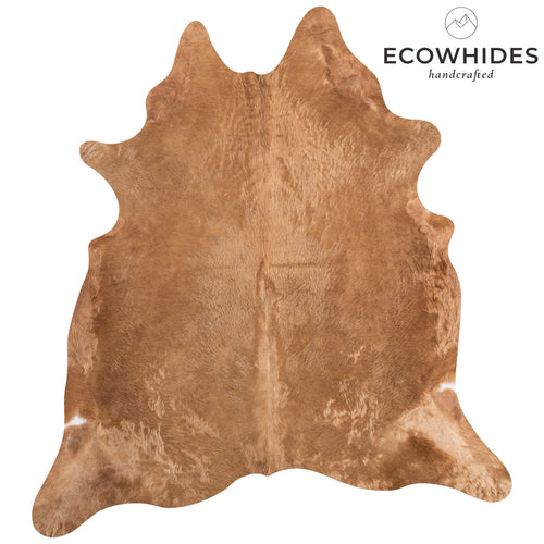 Brazilian Beige Cowhide Rug Size 7'5" L x 6'7" W 6858