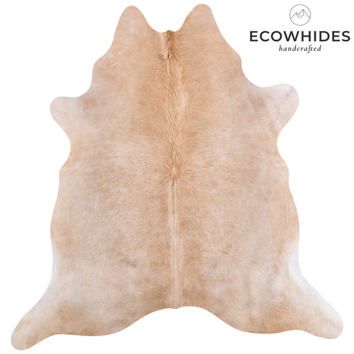 Brazilian Beige Cowhide Rug Size 7'0" L x 6'9" W 6859