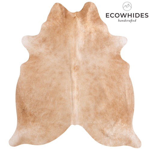 Brazilian Beige Cowhide Rug Size 6'3" L x 5'8" W 6861
