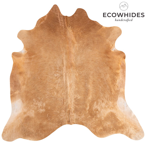 Brazilian Beige Cowhide Rug Size 6'6" L x 6'8" W 6863