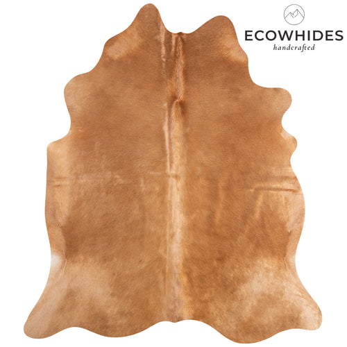 Brazilian Beige Cowhide Rug Size 7'1" L x 6'1" W 6869