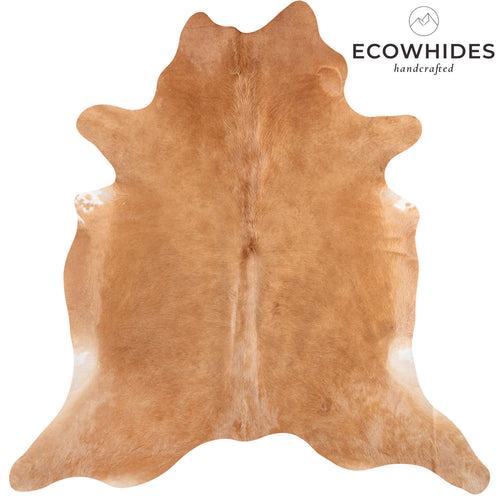 Brazilian Beige Cowhide Rug Size 7'5" L x 7'1" W 6873