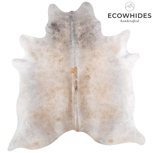 Brazilian Grey Palomino Cowhide Rug Size 7'9" L x 7'1" W 6885