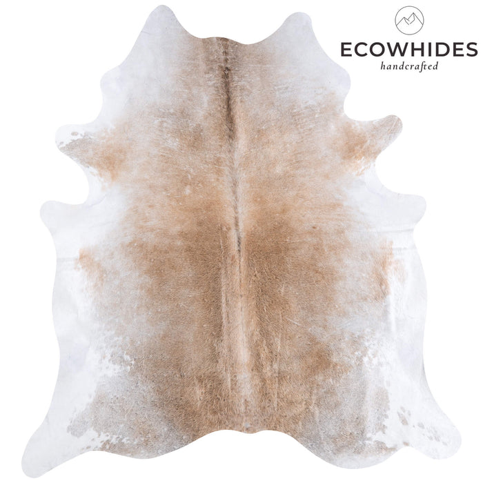 Brazilian Grey Palomino Cowhide Rug Size 7'7" L x 7'1" W 6895