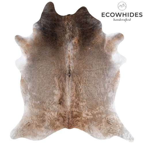 Brazilian Grey Palomino Cowhide Rug Size 7'5" L x 6'8" W 6914