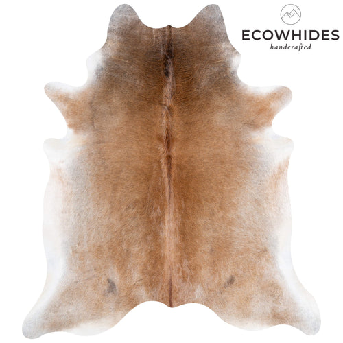 Brazilian Grey Palomino Cowhide Rug Size 7'5" L x 6'7" W 6917