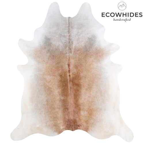 Brazilian Grey Palomino Cowhide Rug Size 7'7" L x 6'8" W 6920