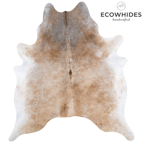 Brazilian Grey Palomino Cowhide Rug Size 7'3" L x 6'7" W 6923