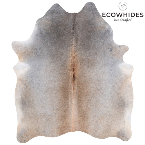 Brazilian Grey Palomino Cowhide Rug Size 6'5" L x 5'3" W 6924