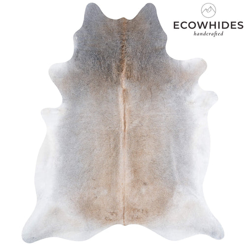 Brazilian Grey Palomino Cowhide Rug Size 7'8" L x 6'4" W 6927