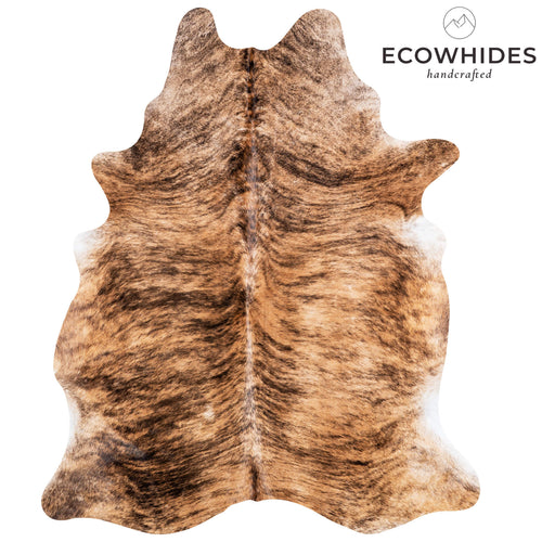 Brazilian Brindle Cowhide Rug Size 7'0" L x 5'6" W 7003