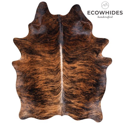 Brazilian Brindle Cowhide Rug Size 6'10" L x 4'10" W 7005