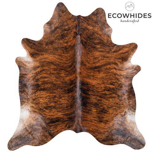 Brazilian Brindle Cowhide Rug Size 8'2" L x 7'5" W 7027