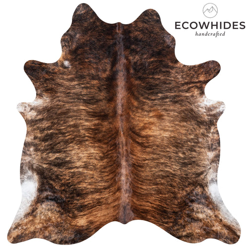 Brazilian Brindle Cowhide Rug Size 7'7" L x 7'0" W 7037