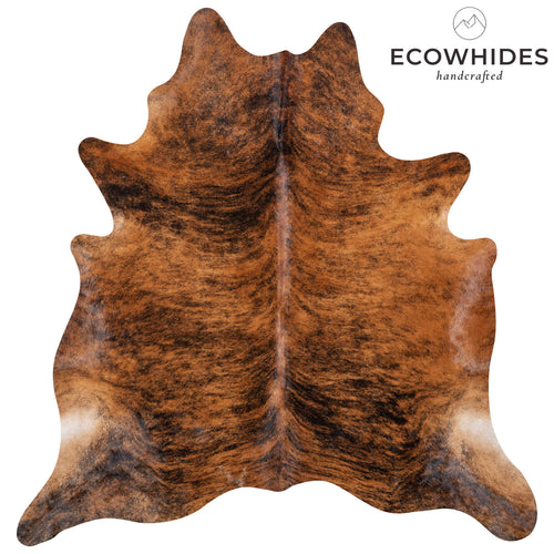 Brazilian Brindle Cowhide Rug Size 7'5" L x 6'11" W 7047