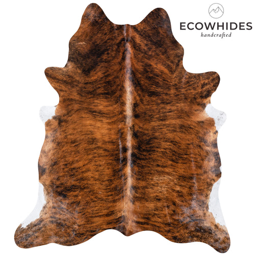 Brazilian Brindle Cowhide Rug Size 7'5" L x 6'3" W 7061