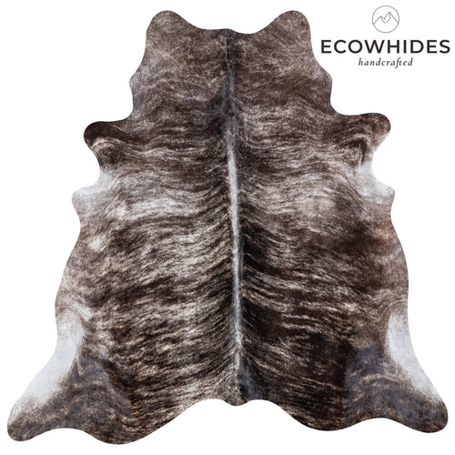 Brazilian Light Grey Brindle Cowhide Rug Size 7'3" L x 7'3" W 7069