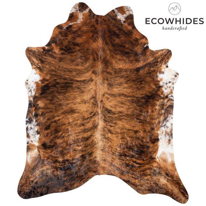 Brazilian Brindle Cowhide Rug Size 8'1" L x 6'11" W 7109