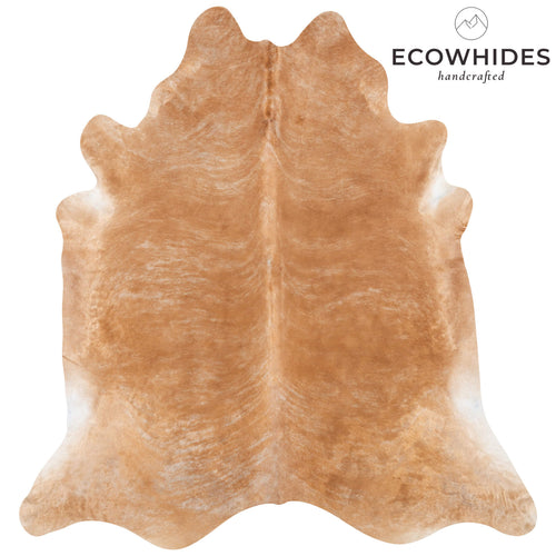 Brazilian Beige Cowhide Rug Size 7'6" L x 7'1" W 7124