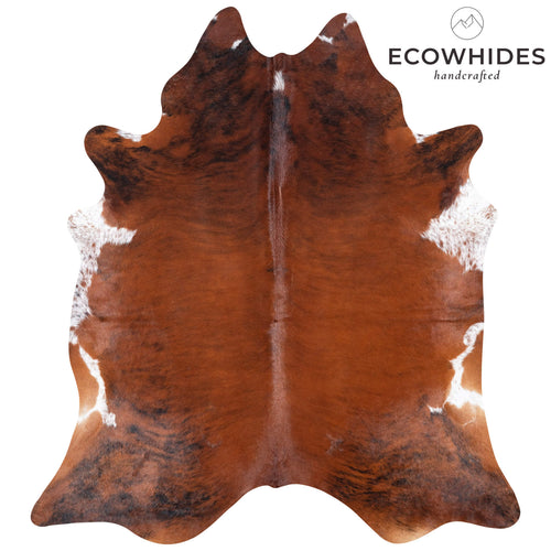 Brazilian Brindle Cowhide Rug Size 7'8" L x 6'11" W 7154