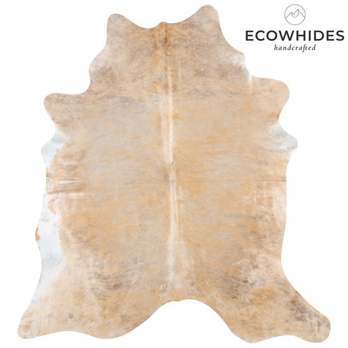 Brazilian Beige Cowhide Rug Size 7'8" L x 7'0" W 7155