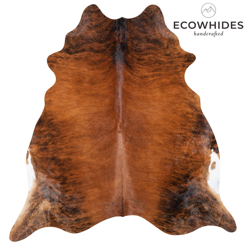 Brazilian Brindle Cowhide Rug Size 7'7" L x 7'1" W 7179