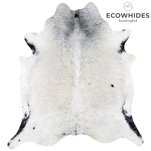 Brazilian Black Salt and Pepper Cowhide Rug Size 8'0" L x 7'2" W 7185