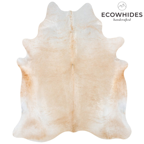 Brazilian Palomino and White Cowhide Rug Size 7'4" L x 6'2" W 7195