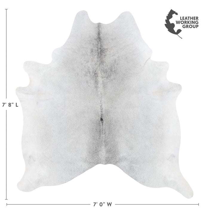 Brazilian Grey Cowhide Rug Size 7'8" L x 7'0" W 7211