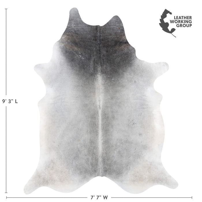 Brazilian Grey Cowhide Rug Size 9'3" L x 7'7" W 7216