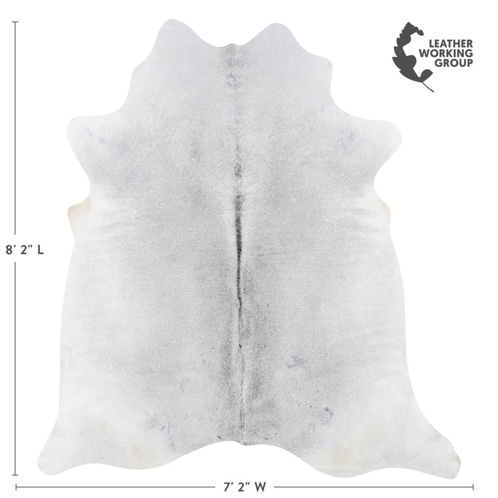 Brazilian Grey Cowhide Rug Size 8'2" L x 7'2" W 7217