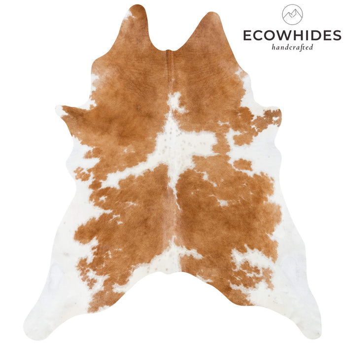 Brazilian Brown and White Cowhide Rug Size 7'6" L x 6'8" W 7226