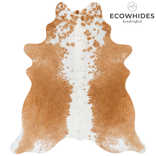 Brazilian Palomino and White Cowhide Rug Size 6'10" L x 6'0" W 7231