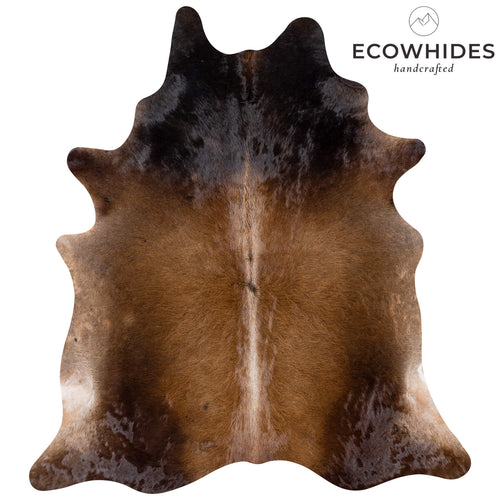 Brazilian Mahogany Cowhide Rug Size 7'6" L x 6'9" W 7266