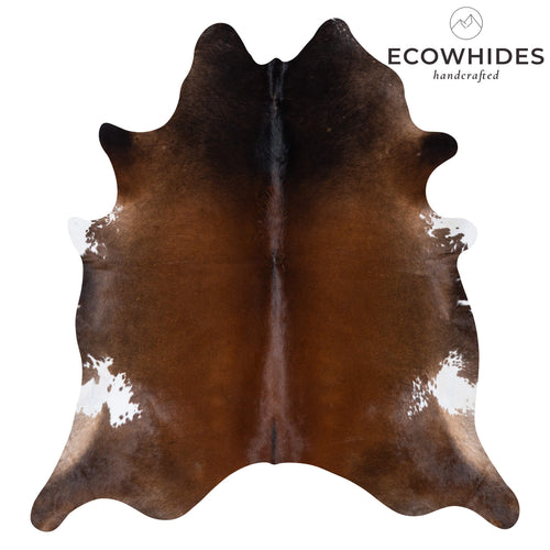 Brazilian Mahogany Cowhide Rug Size 7'11" L x 7'4" W 7270