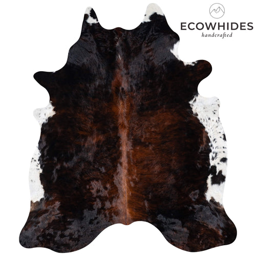 Brazilian Mahogany Cowhide Rug Size 7'6" L x 6'6" W 7271