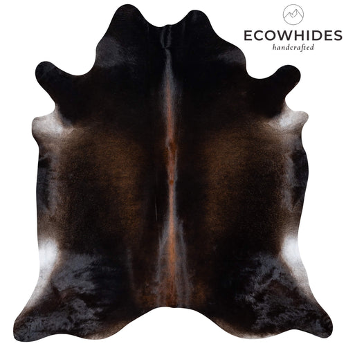 Brazilian Mahogany Cowhide Rug Size 7'6" L x 7'0" W 7274