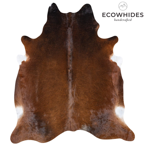 Brazilian Mahogany Cowhide Rug Size 7'9" L x 6'8" W 7275