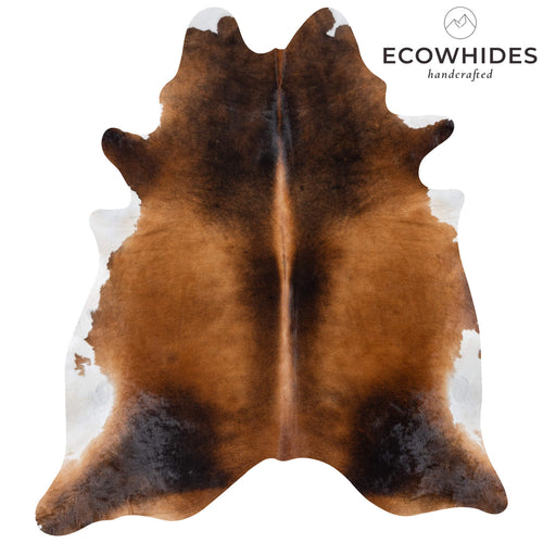 Brazilian Mahogany Cowhide Rug Size 7'10" L x 6'10" W 7278