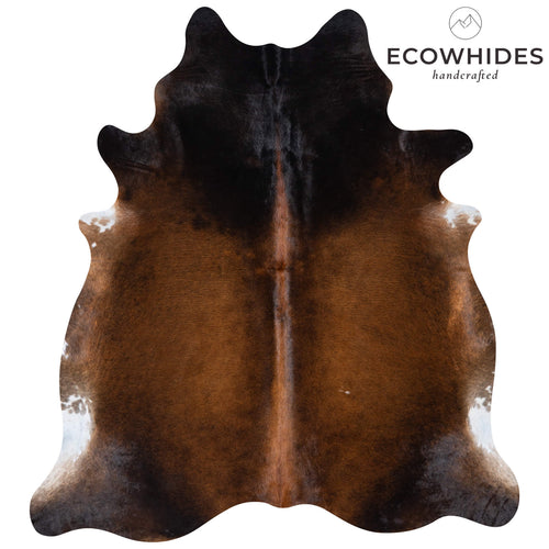 Brazilian Mahogany Cowhide Rug Size 7'8" L x 6'9" W 7279